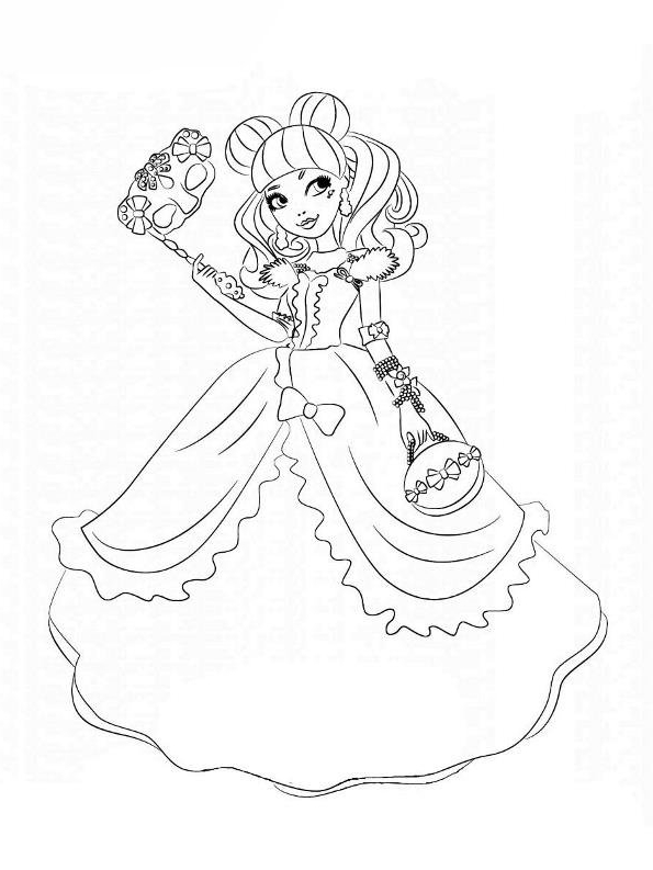 145 Enchanting Ever After High Coloring Pages Printable 14