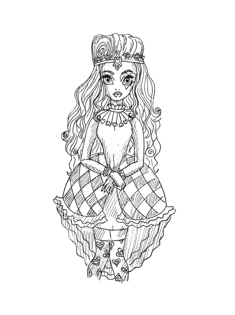 145 Enchanting Ever After High Coloring Pages Printable 140