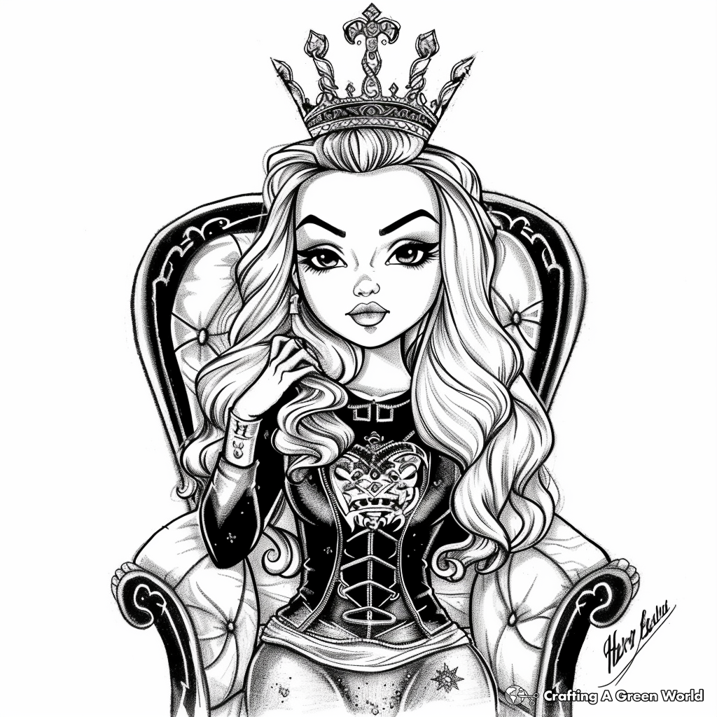 145 Enchanting Ever After High Coloring Pages Printable 145