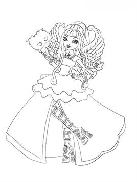 enchanting ever after high coloring pages printable jpg