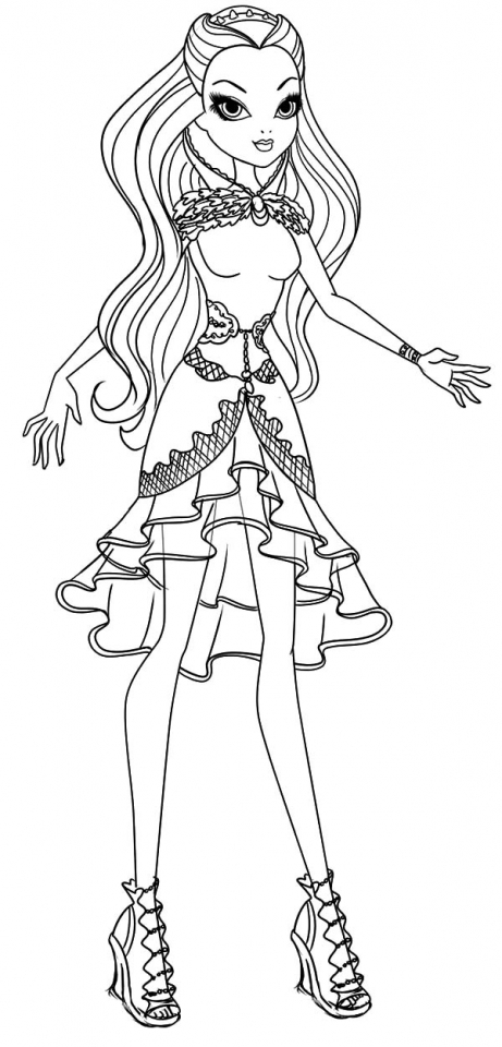 enchanting ever after high coloring pages printable jpg