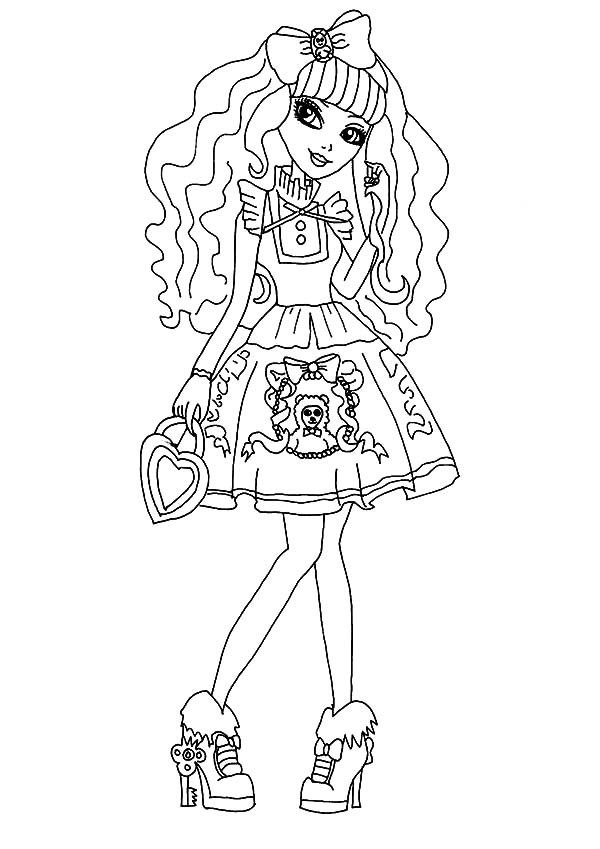 enchanting ever after high coloring pages printable jpg