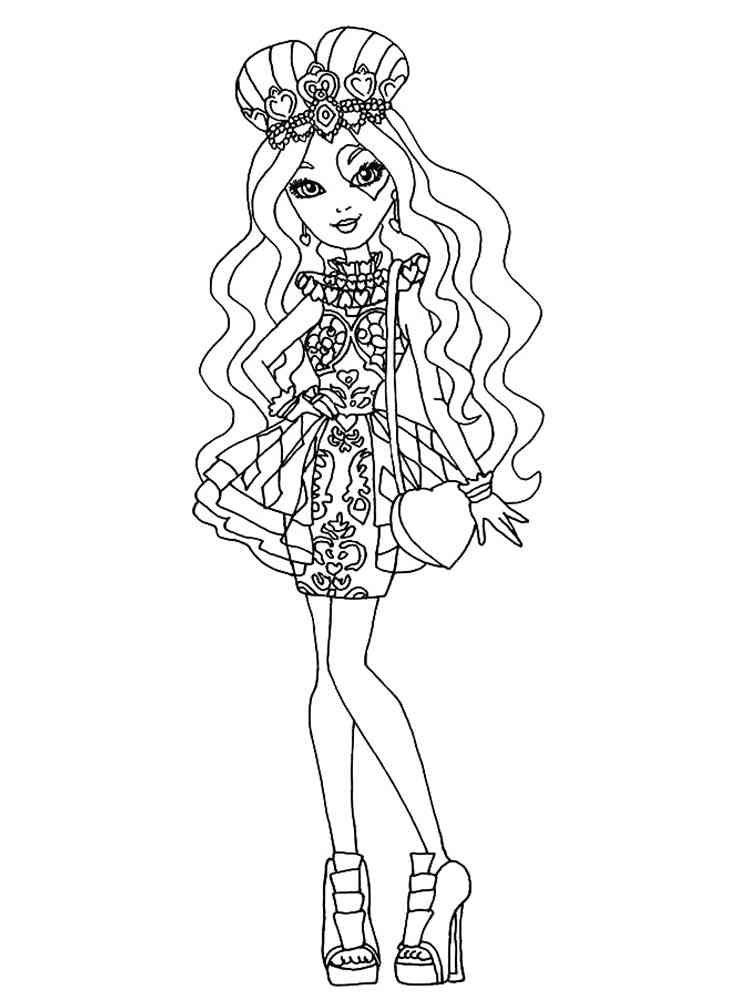 enchanting ever after high coloring pages printable jpg