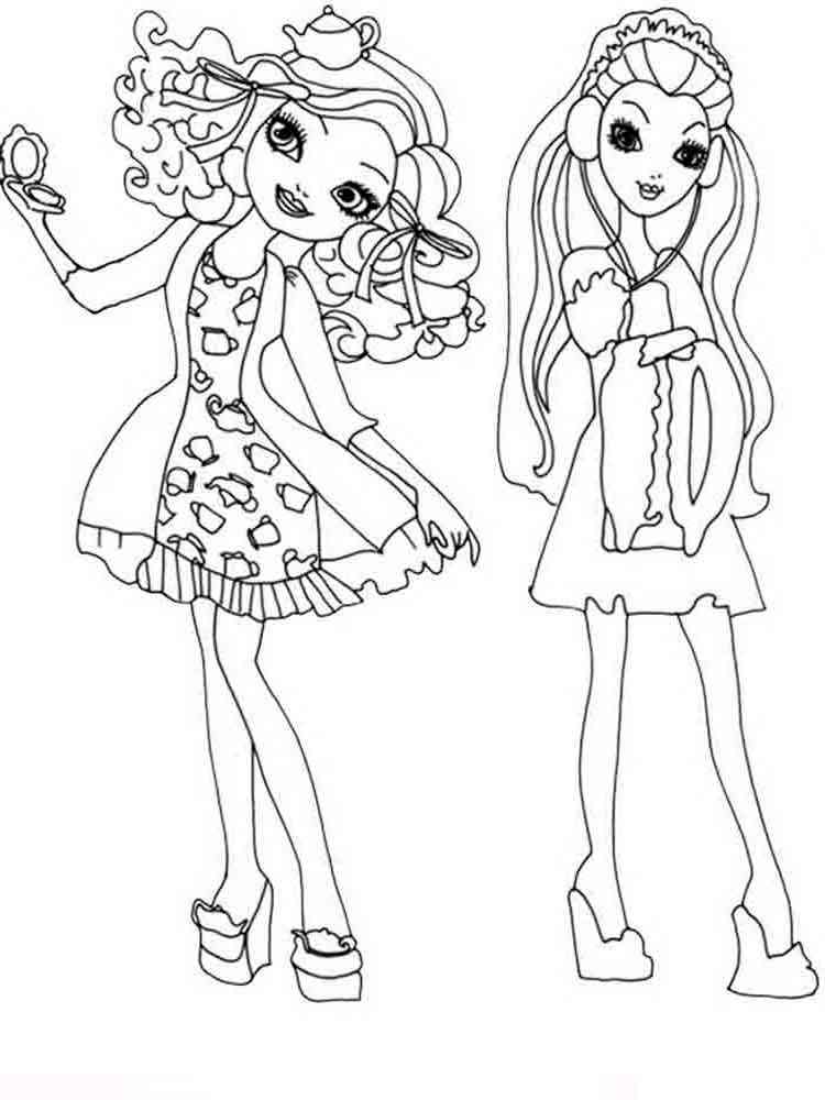 enchanting ever after high coloring pages printable jpg