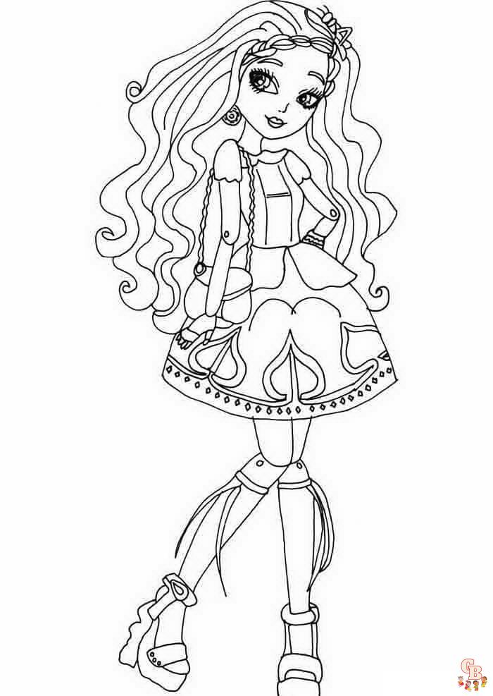 145 Enchanting Ever After High Coloring Pages Printable 25