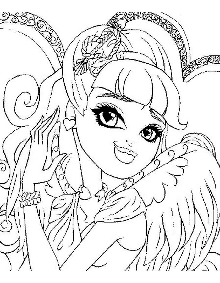 enchanting ever after high coloring pages printable jpg