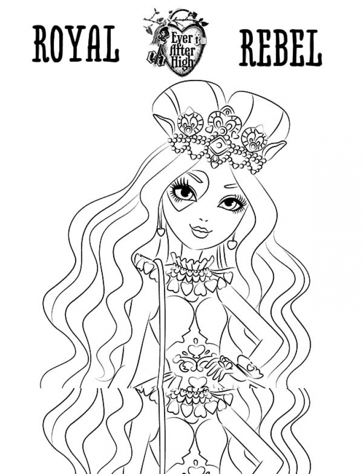 145 Enchanting Ever After High Coloring Pages Printable 3