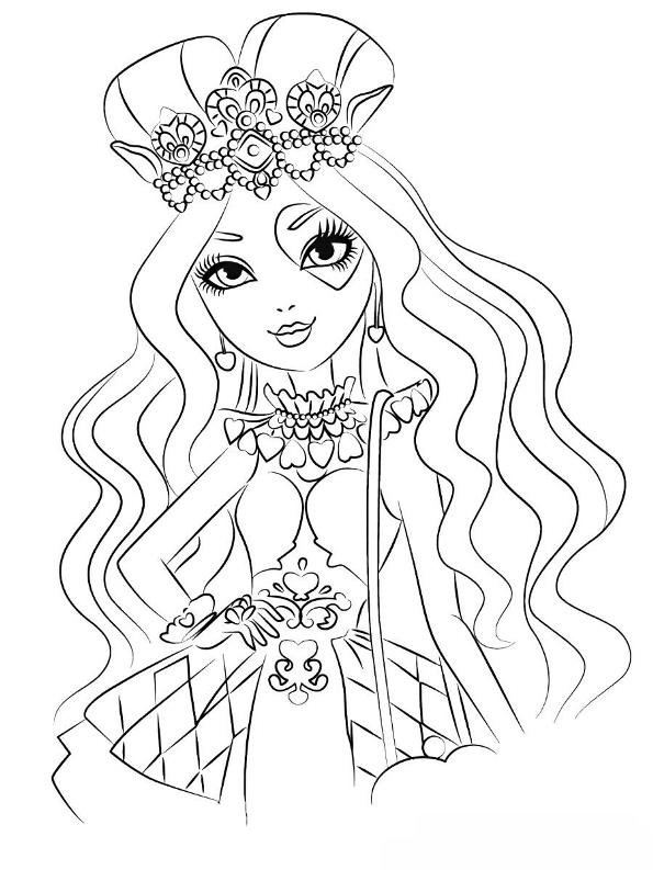 145 Enchanting Ever After High Coloring Pages Printable 32