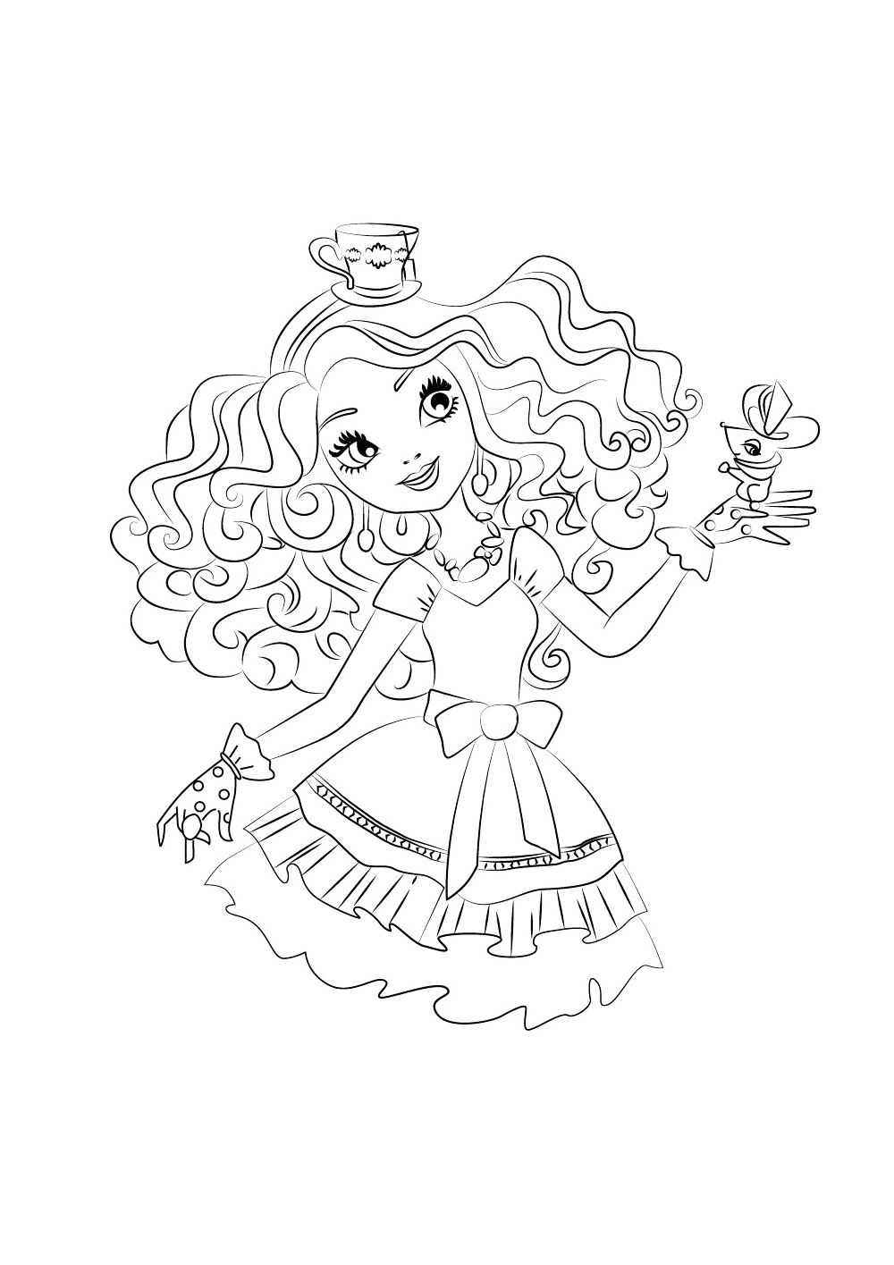 145 Enchanting Ever After High Coloring Pages Printable 33