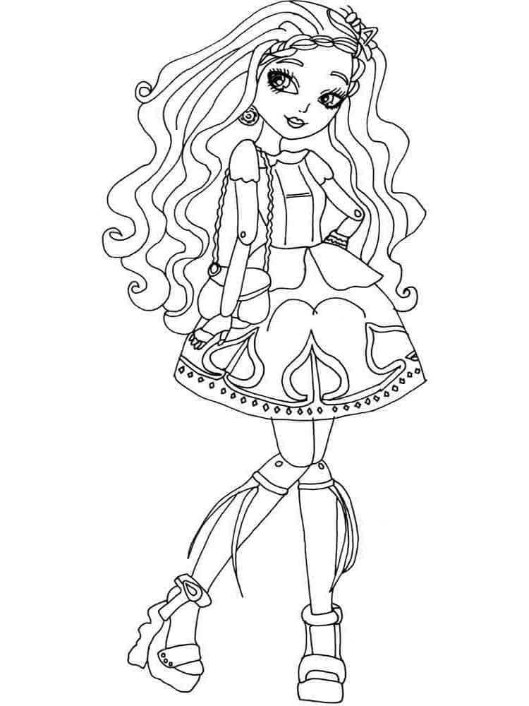 145 Enchanting Ever After High Coloring Pages Printable 34