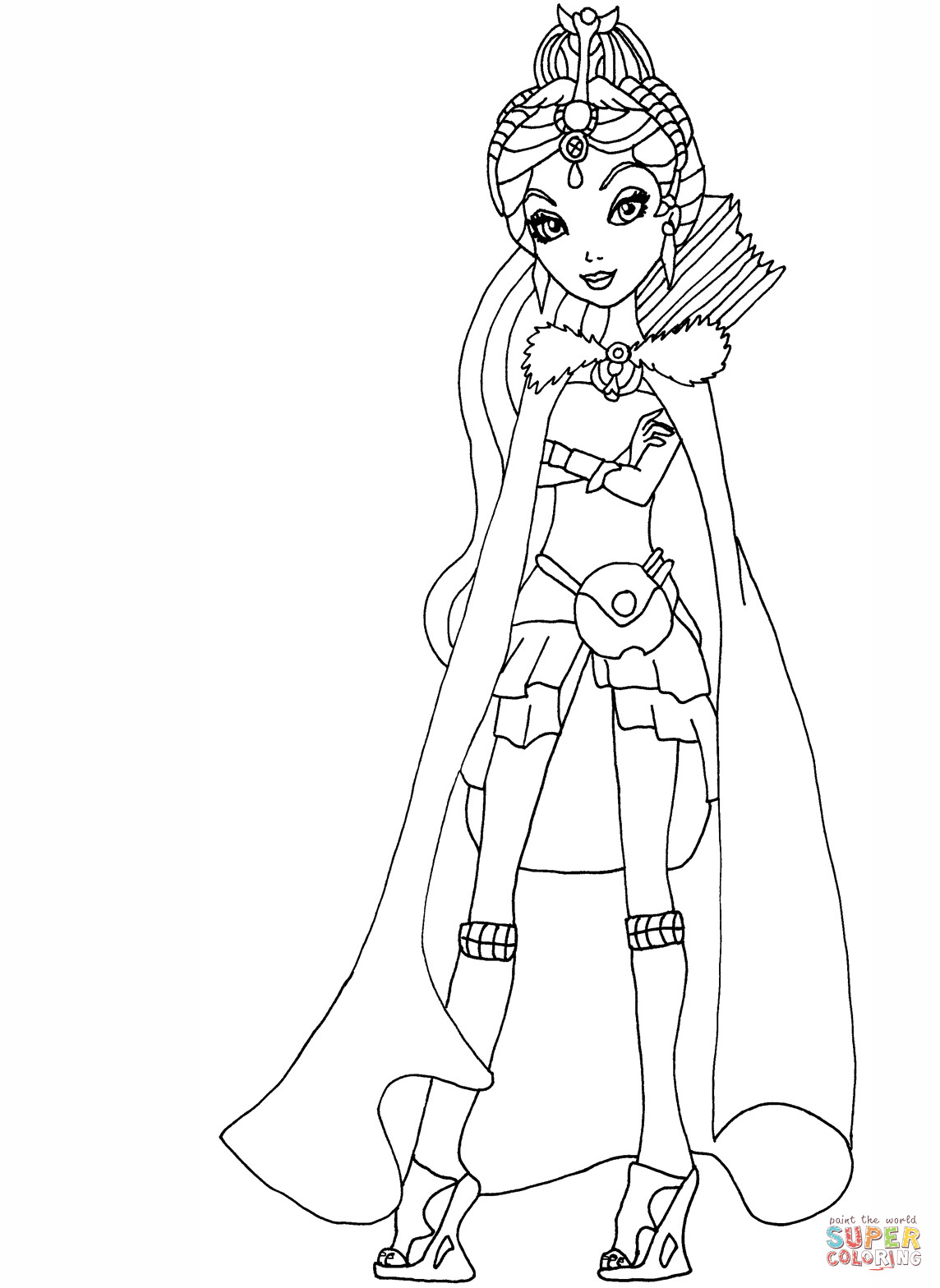 145 Enchanting Ever After High Coloring Pages Printable 35