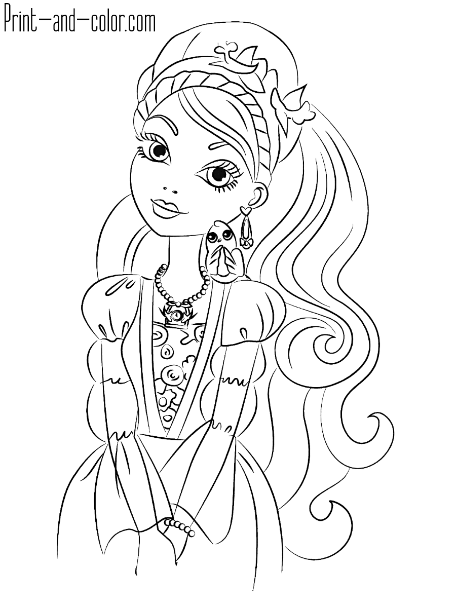 145 Enchanting Ever After High Coloring Pages Printable 36