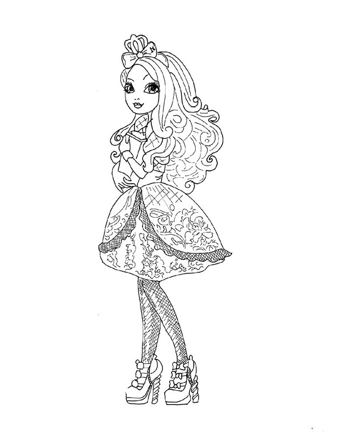 145 Enchanting Ever After High Coloring Pages Printable 37