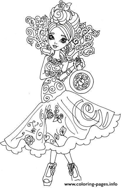 145 Enchanting Ever After High Coloring Pages Printable 39