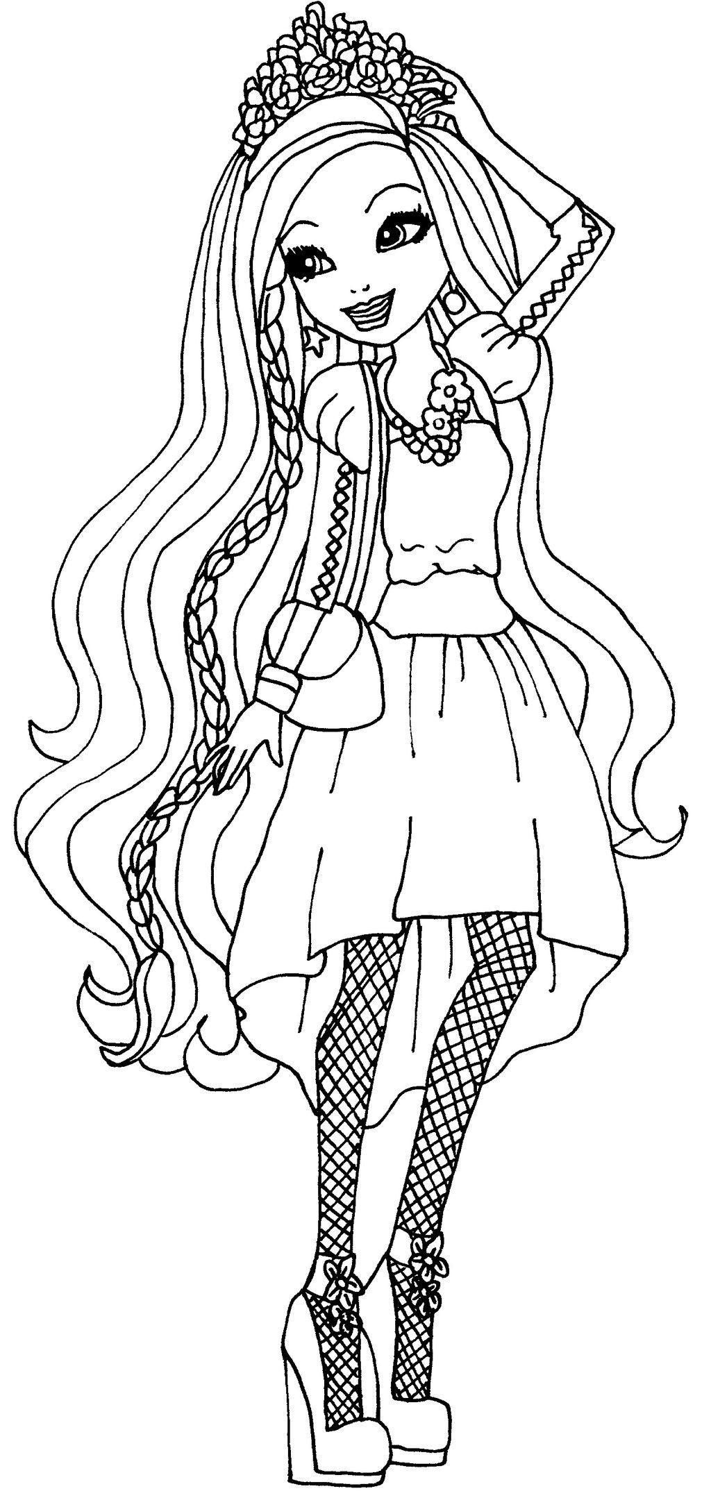 145 Enchanting Ever After High Coloring Pages Printable 4