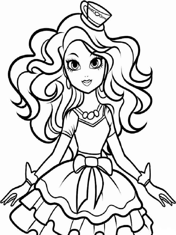 145 Enchanting Ever After High Coloring Pages Printable 43