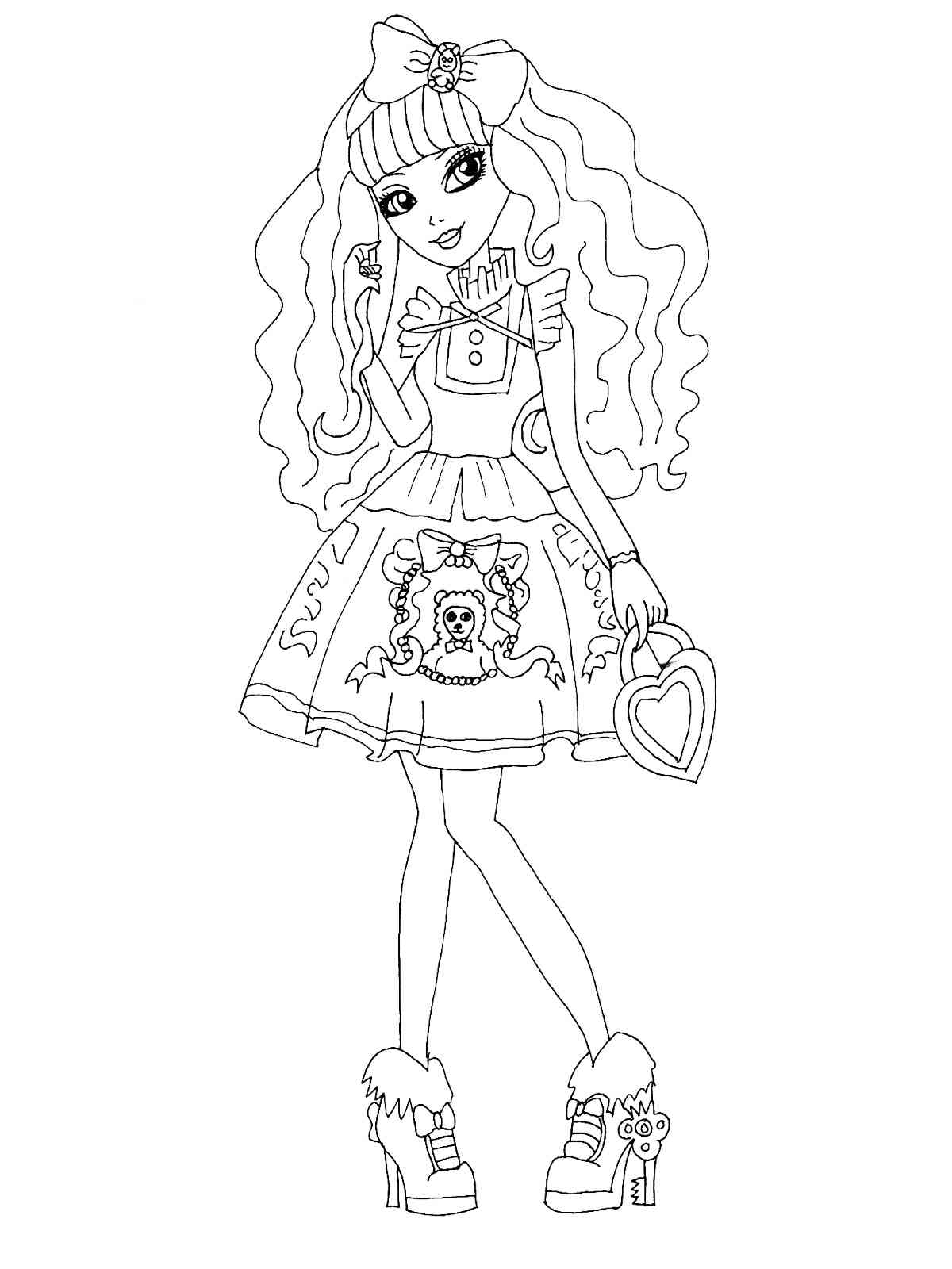 145 Enchanting Ever After High Coloring Pages Printable 46