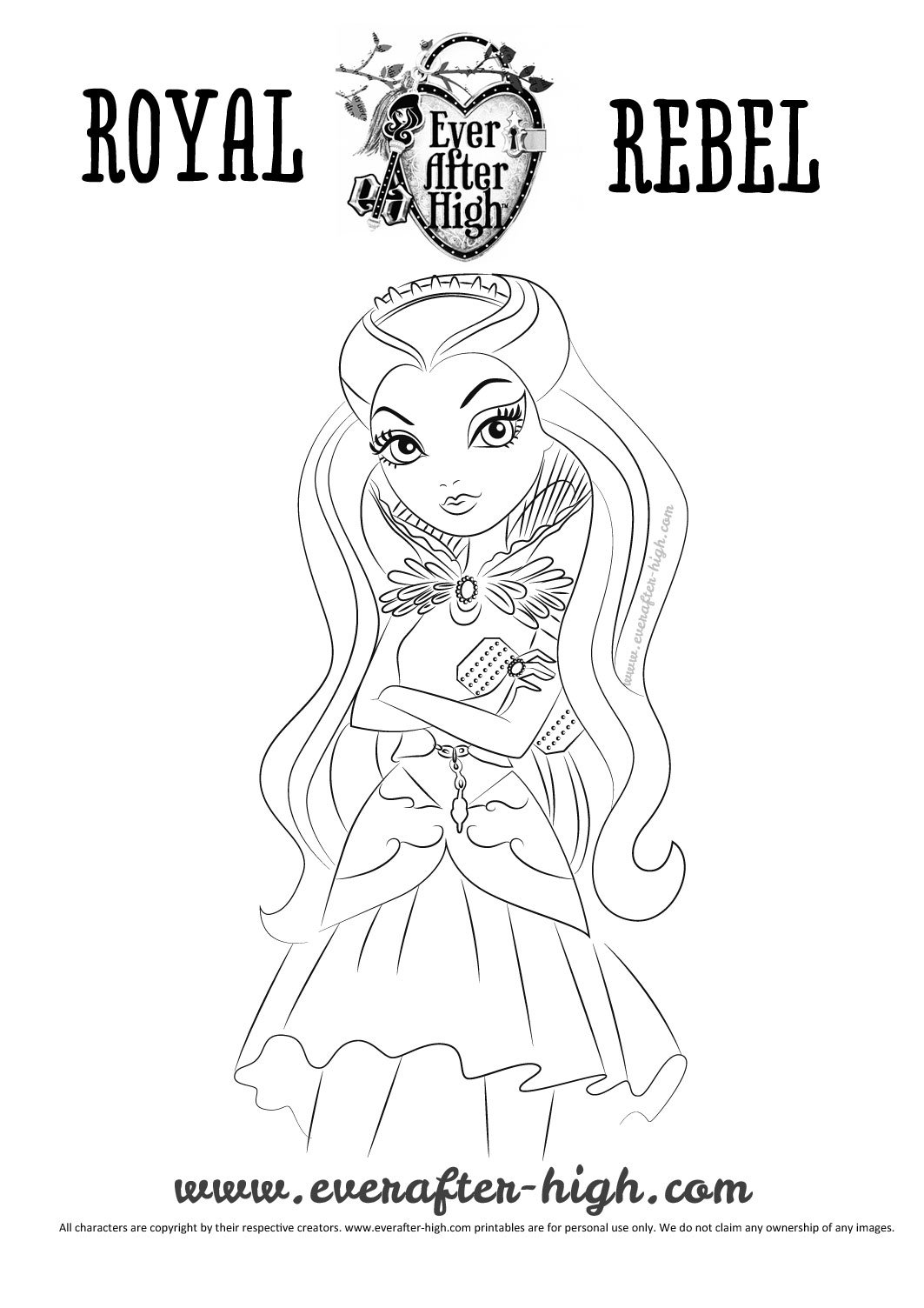 145 Enchanting Ever After High Coloring Pages Printable 51