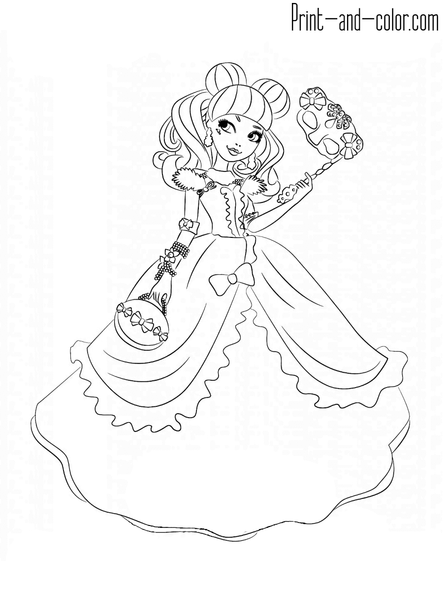 145 Enchanting Ever After High Coloring Pages Printable 52