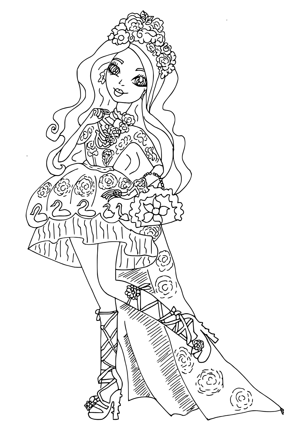 145 Enchanting Ever After High Coloring Pages Printable 54