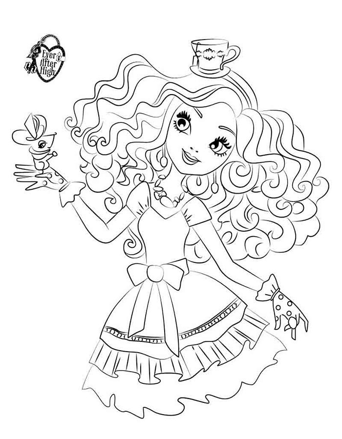 145 Enchanting Ever After High Coloring Pages Printable 55