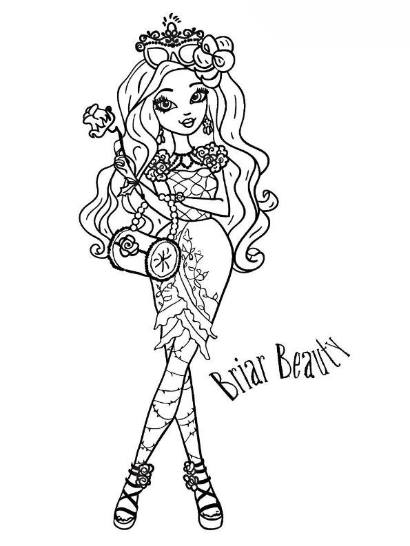 145 Enchanting Ever After High Coloring Pages Printable 6