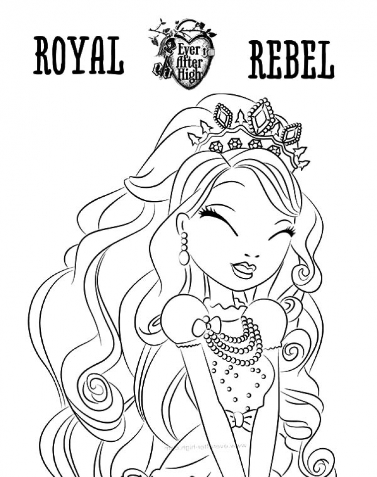 145 Enchanting Ever After High Coloring Pages Printable 60