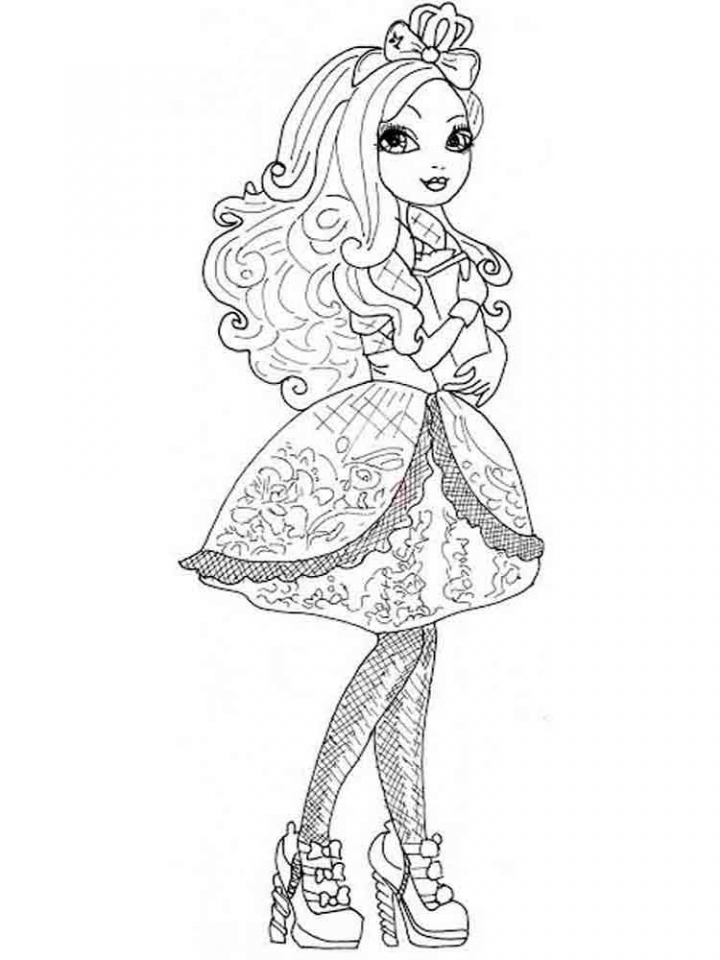 145 Enchanting Ever After High Coloring Pages Printable 61