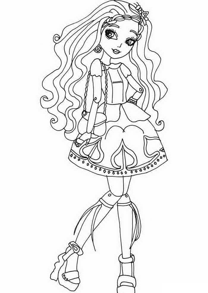 145 Enchanting Ever After High Coloring Pages Printable 62