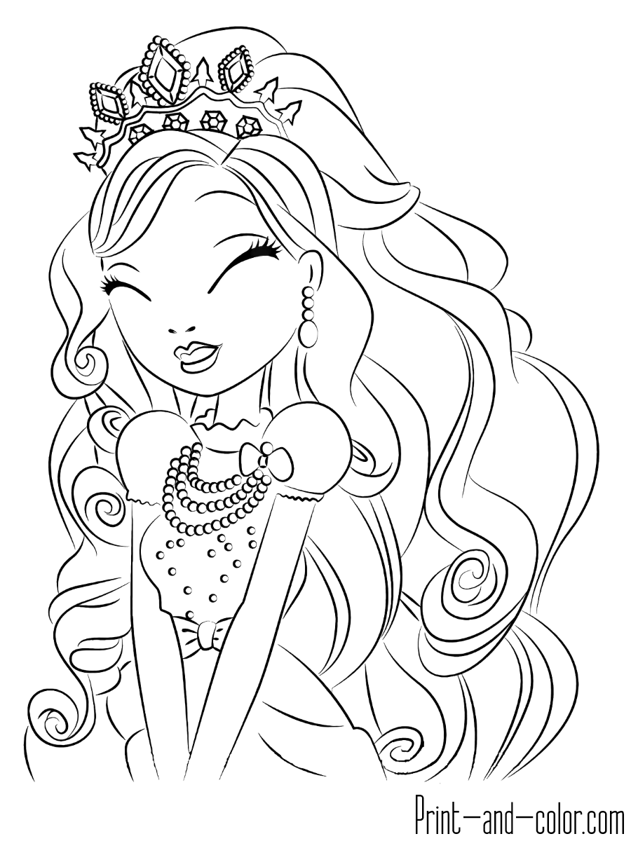 145 Enchanting Ever After High Coloring Pages Printable 65