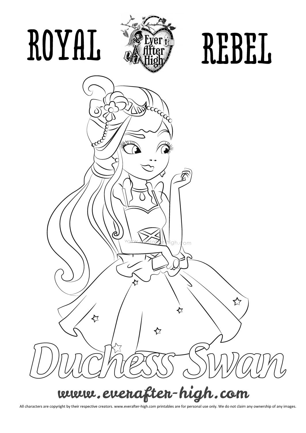 145 Enchanting Ever After High Coloring Pages Printable 66