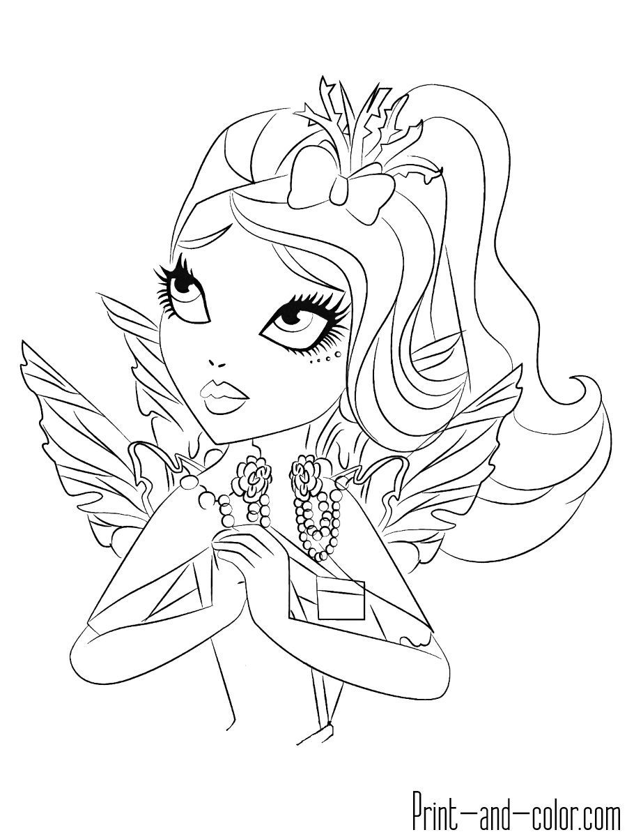 145 Enchanting Ever After High Coloring Pages Printable 68