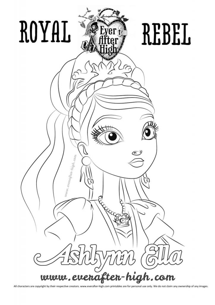 145 Enchanting Ever After High Coloring Pages Printable 7