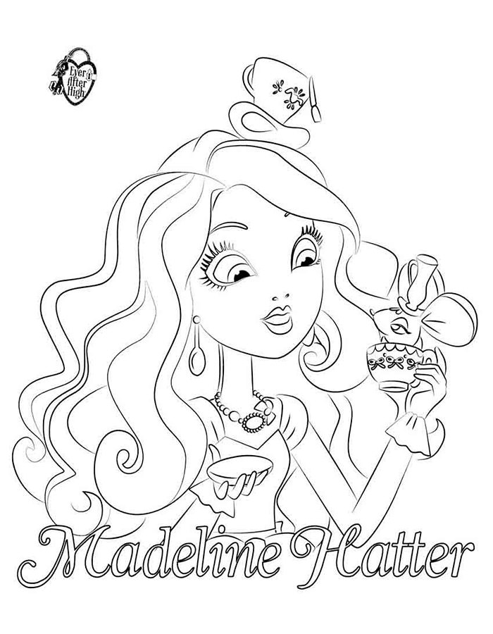 145 Enchanting Ever After High Coloring Pages Printable 71