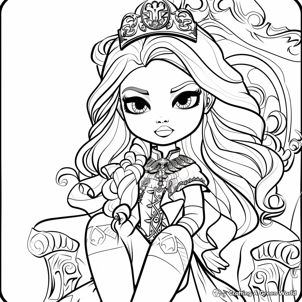 145 Enchanting Ever After High Coloring Pages Printable 75