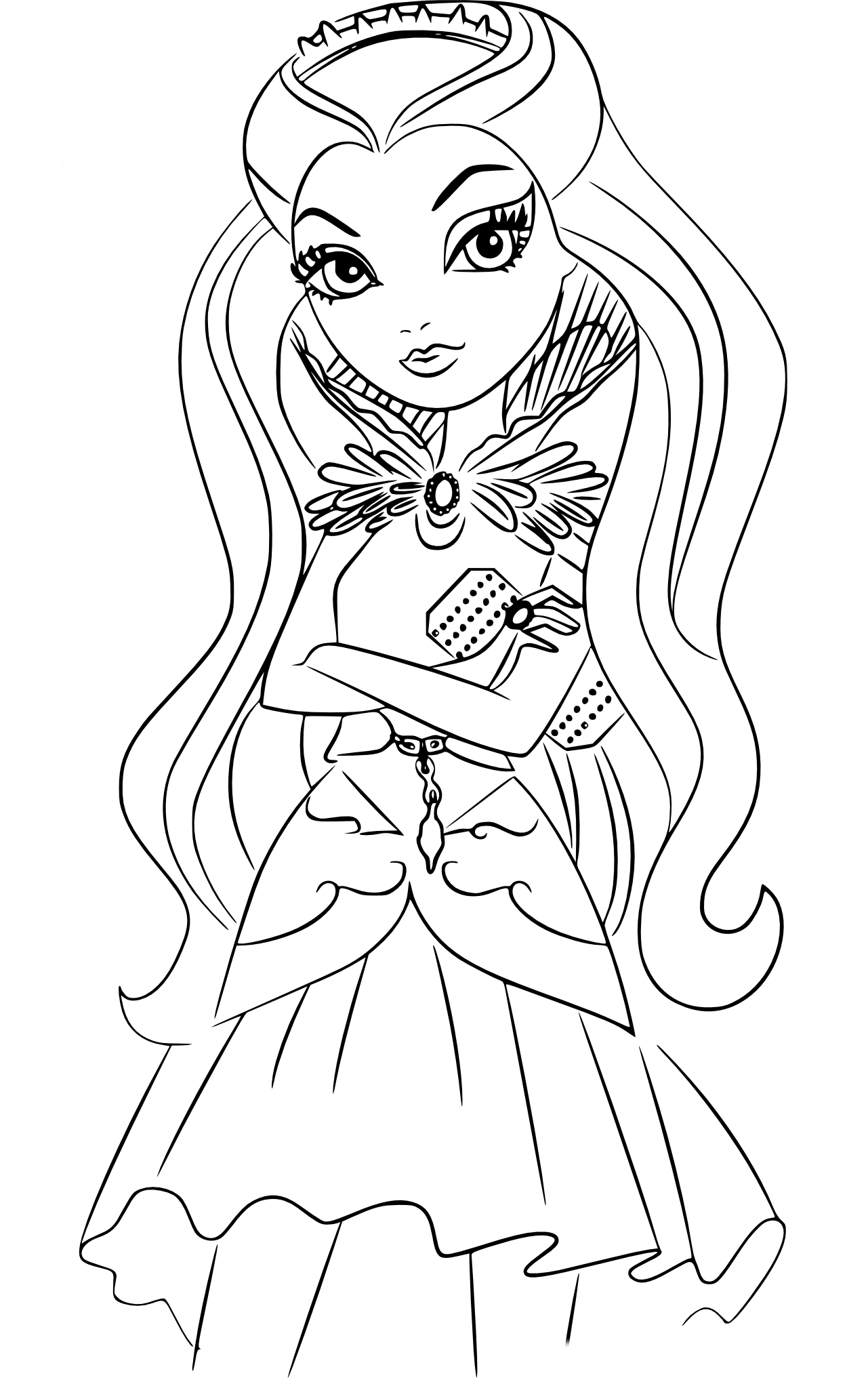 145 Enchanting Ever After High Coloring Pages Printable 76