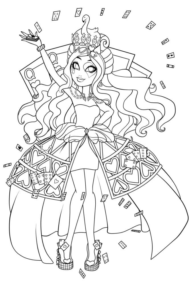 145 Enchanting Ever After High Coloring Pages Printable 78