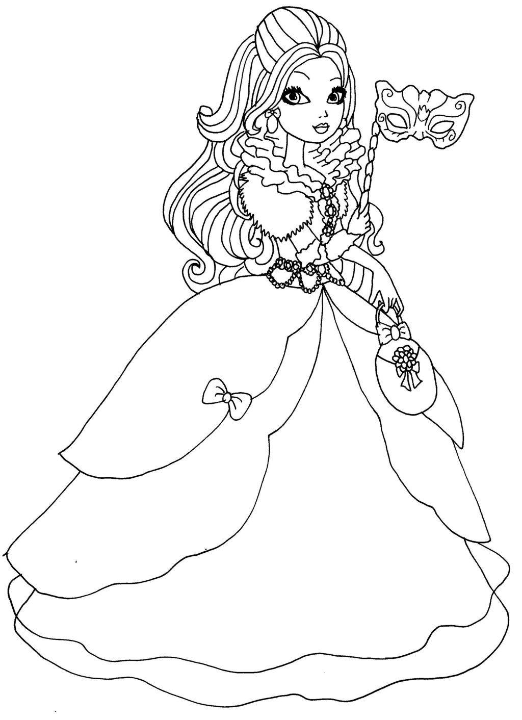 145 Enchanting Ever After High Coloring Pages Printable 84