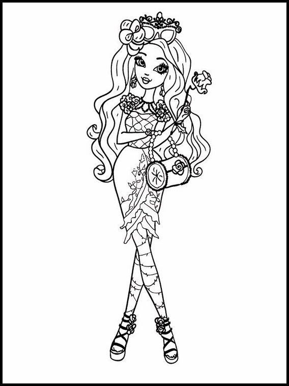 145 Enchanting Ever After High Coloring Pages Printable 85