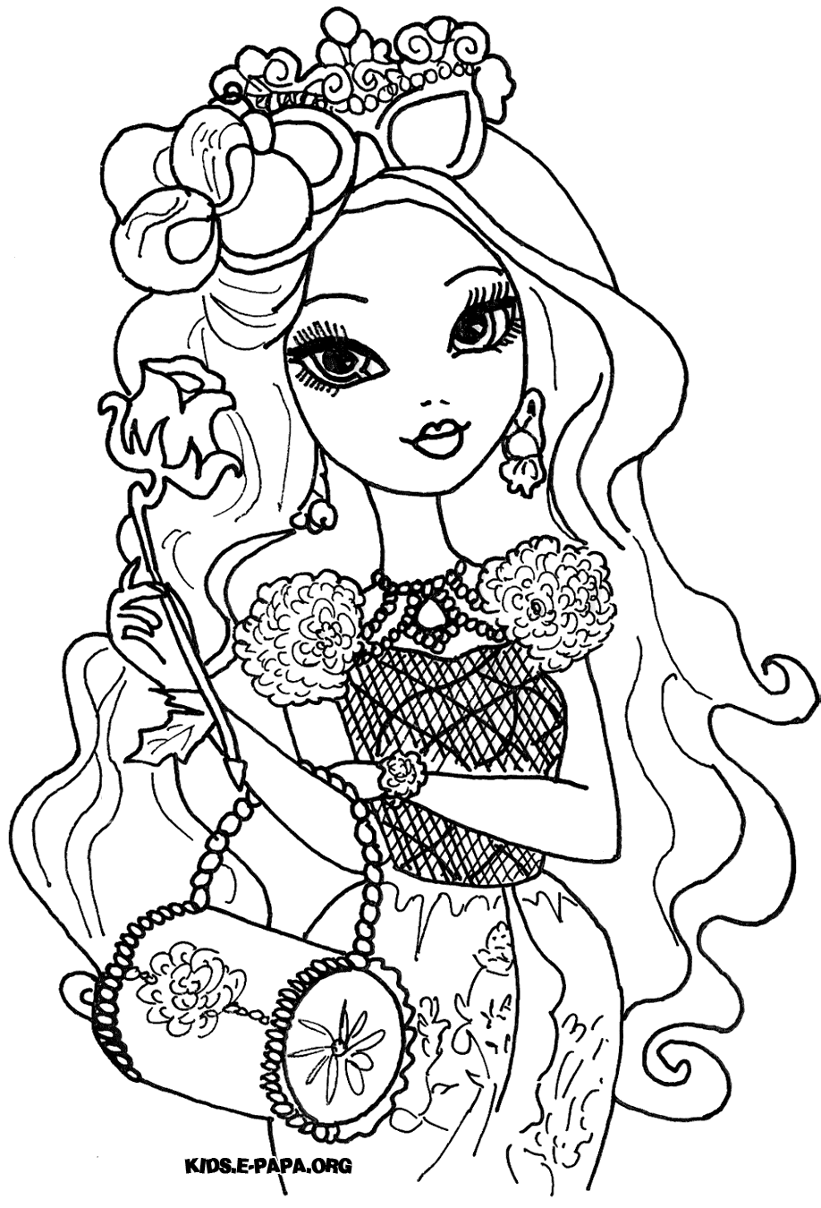 145 Enchanting Ever After High Coloring Pages Printable 90