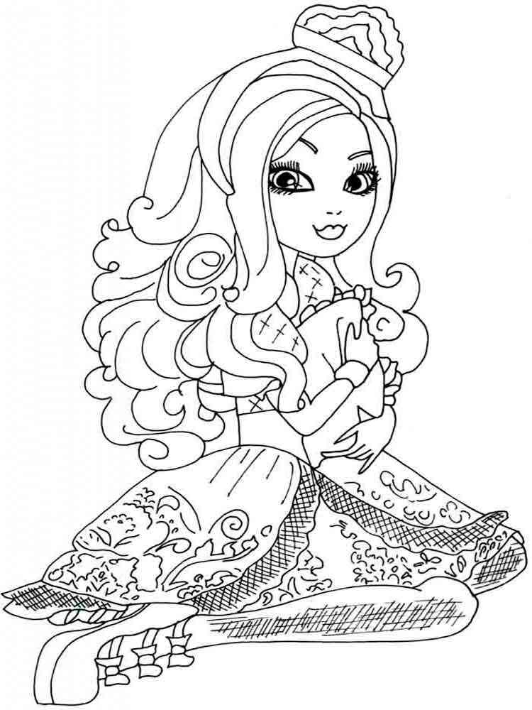 145 Enchanting Ever After High Coloring Pages Printable 94