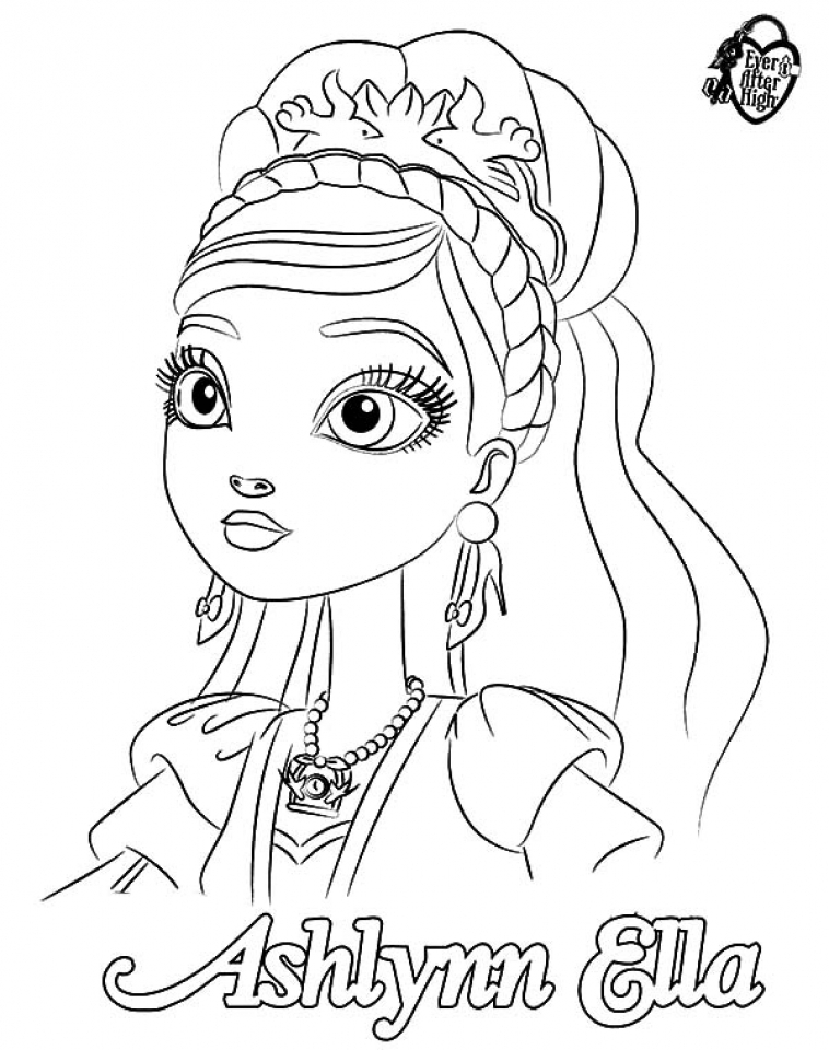 145 Enchanting Ever After High Coloring Pages Printable 95