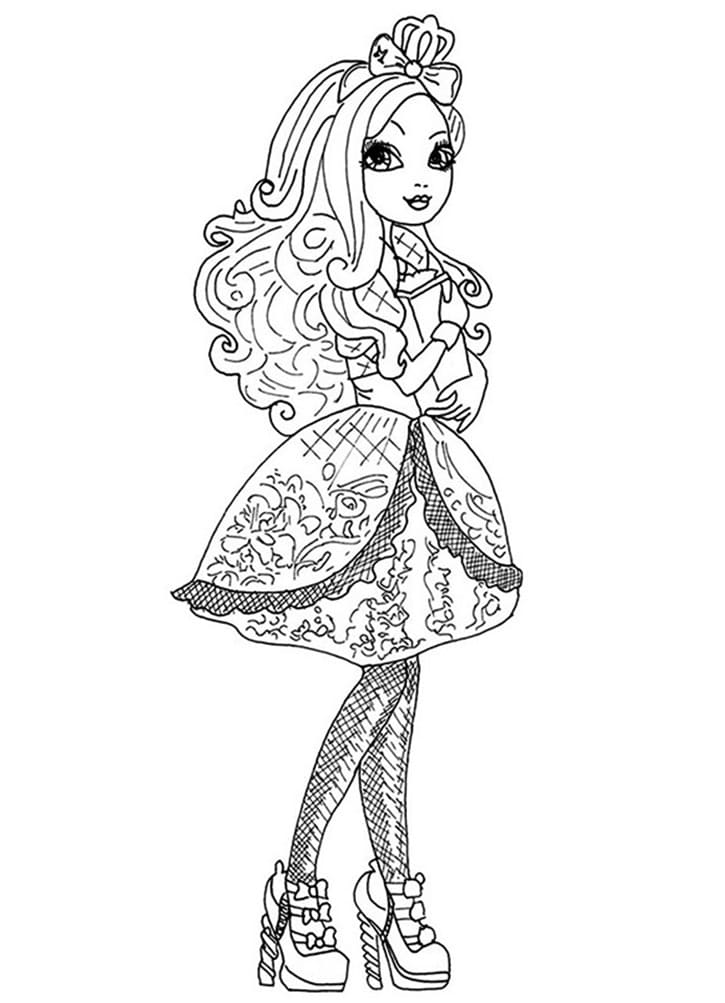 145 Enchanting Ever After High Coloring Pages Printable 96