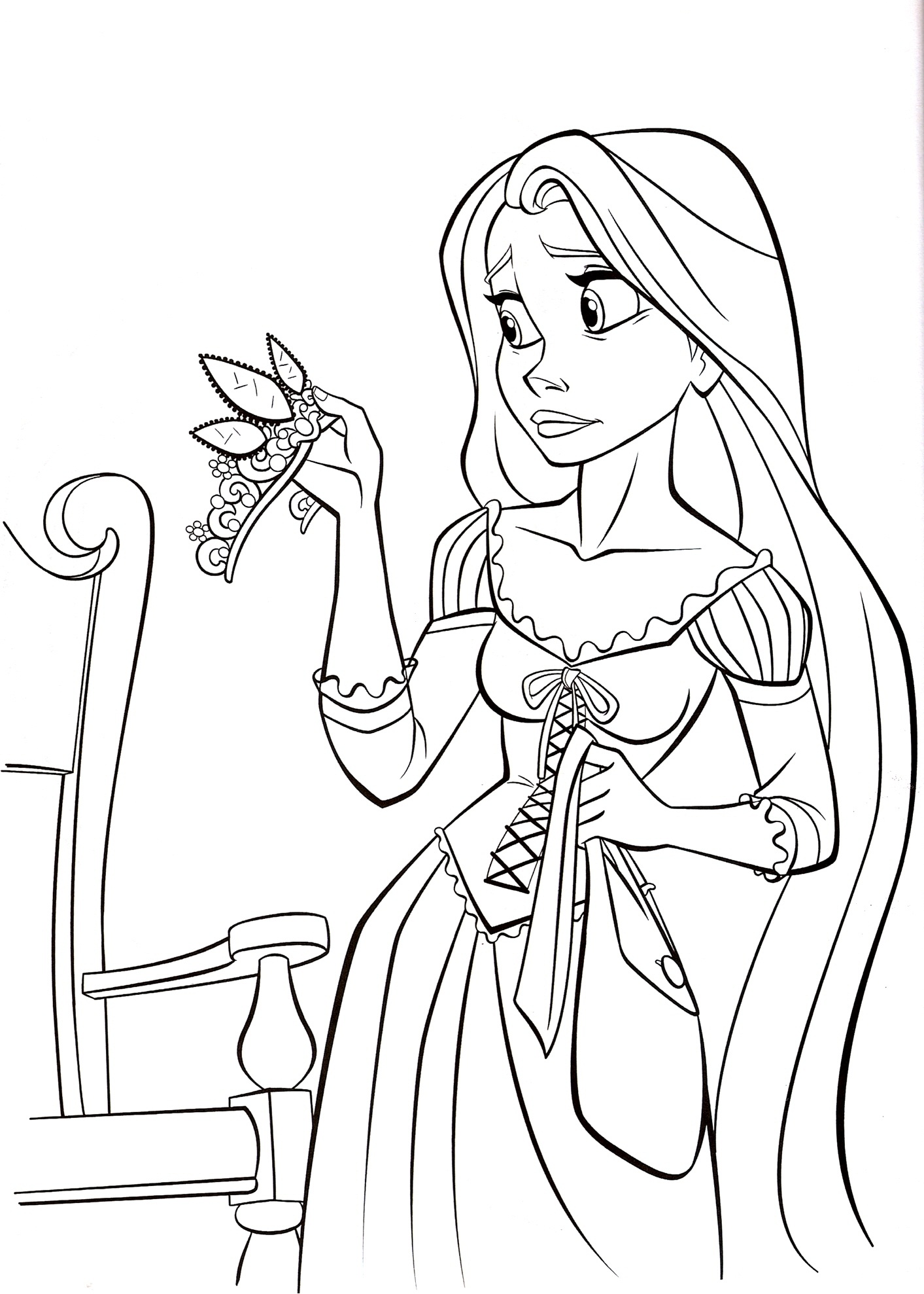 29 Tangled Coloring Pages Printable 1