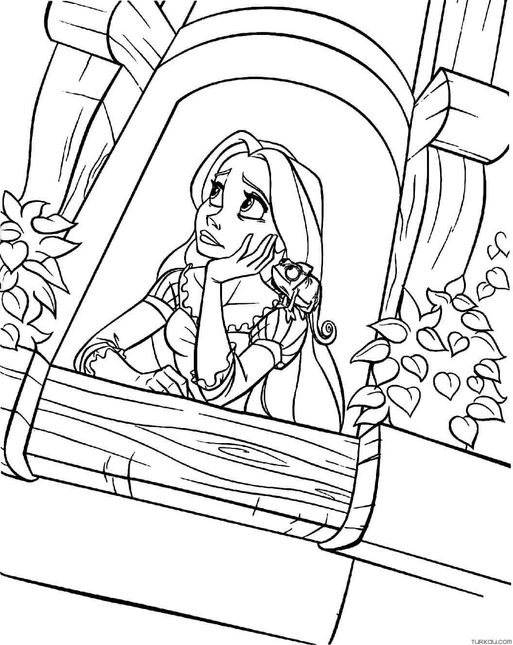 29 Tangled Coloring Pages Printable 12