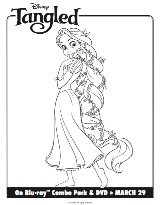 29 Tangled Coloring Pages Printable 15