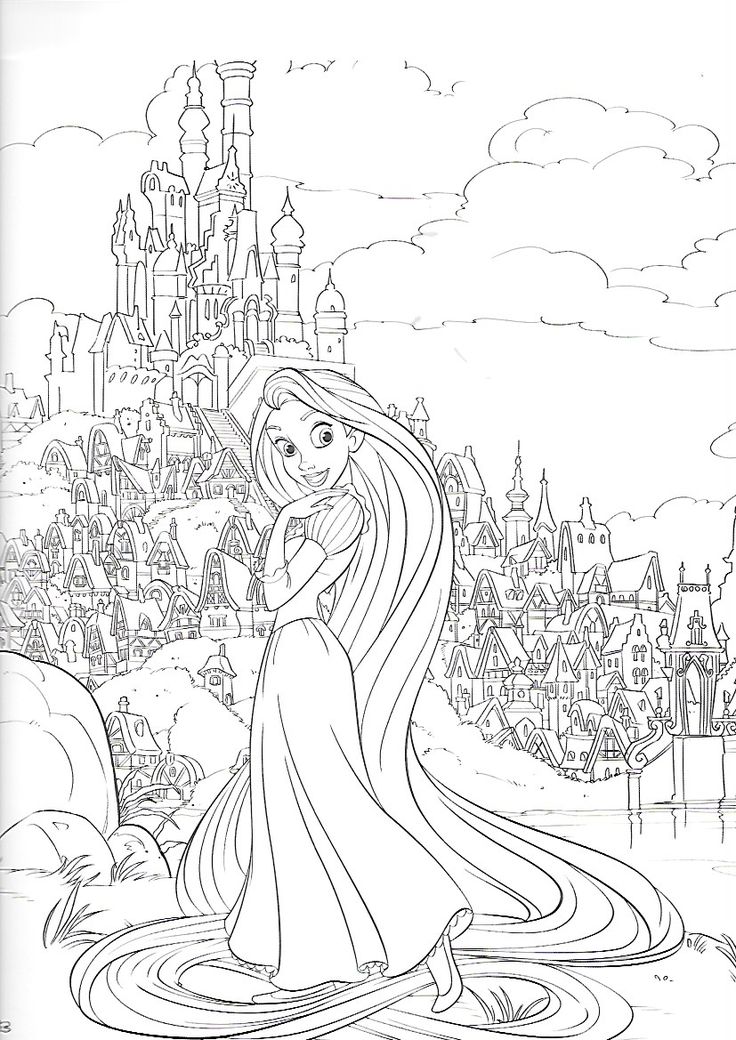 29 Tangled Coloring Pages Printable 19