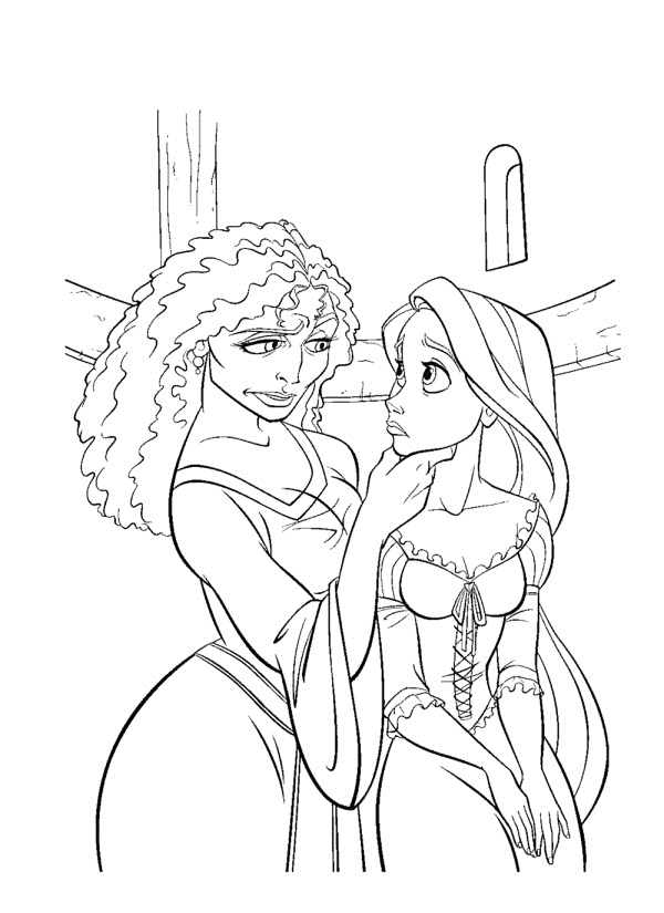 29 Tangled Coloring Pages Printable 2