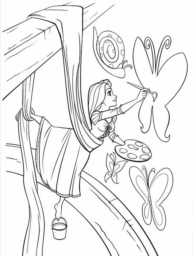 29 Tangled Coloring Pages Printable 26