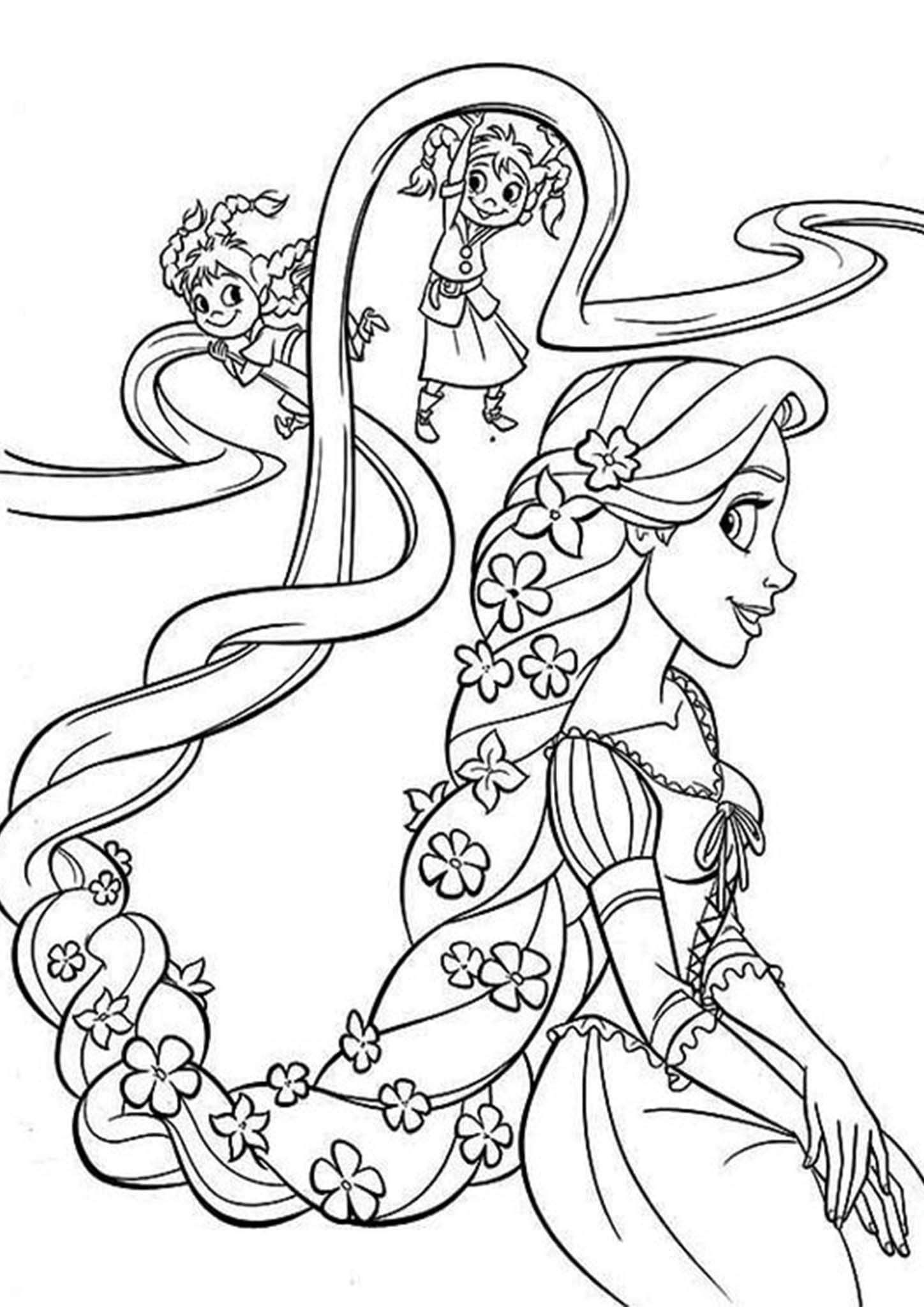 29 Tangled Coloring Pages Printable 27